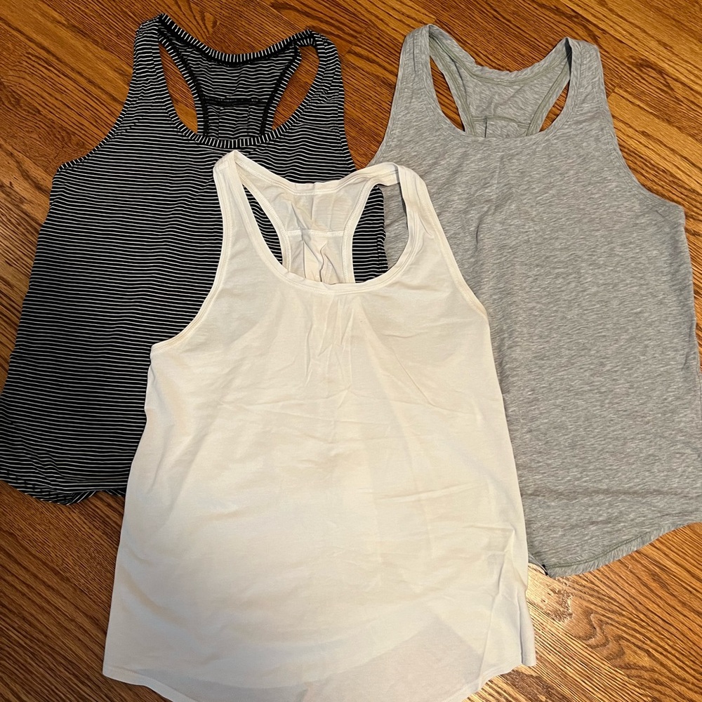 Lululemon Love Tanks, set of 3, size 8